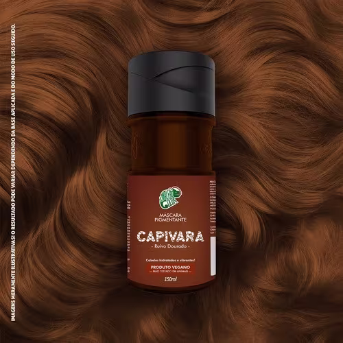 Máscara Pigmentante Capilar Kamaleão Color Capivara, 150ml.