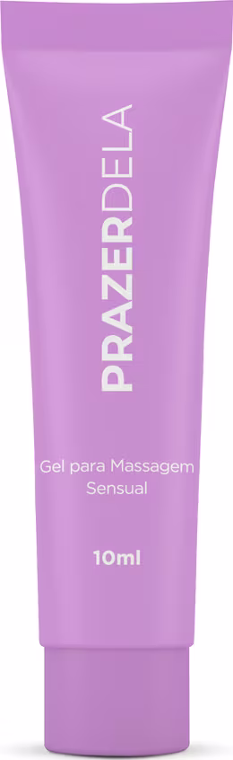 Gel para Massagem A Sós Prazer Dela, 10ml.