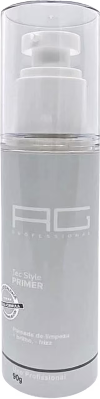 A imagem mostra um frasco de pomada capilar cinza.