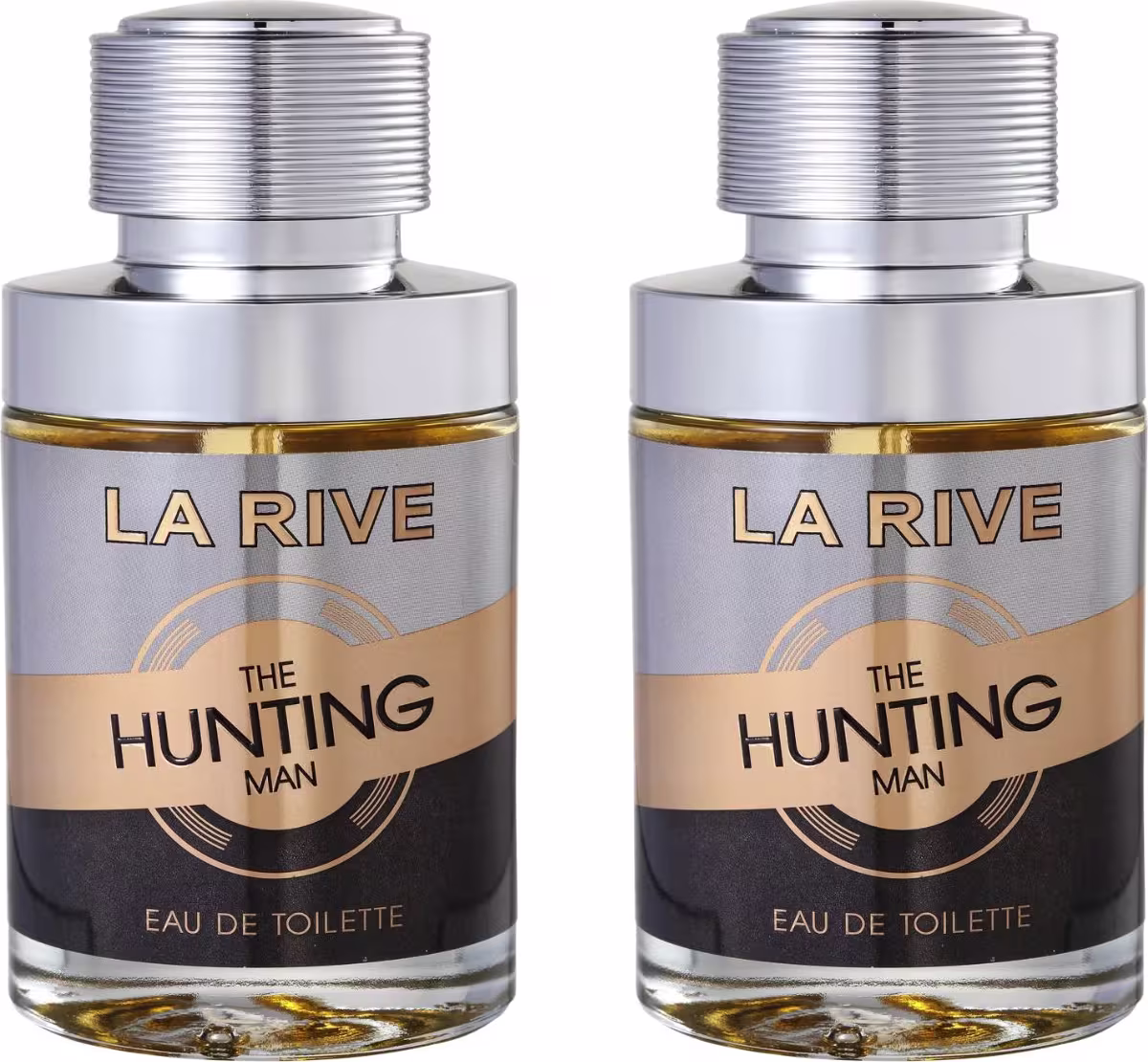 Dois Perfumes da linha The Hunting Man da marca La Rive.