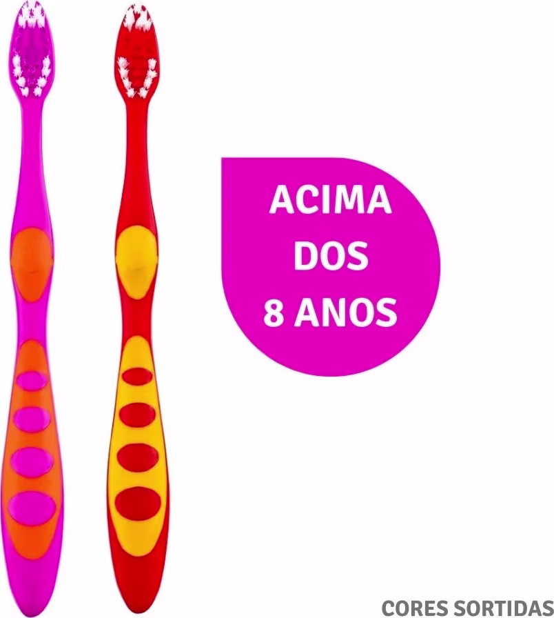 Texto indica: acima de 8 anos