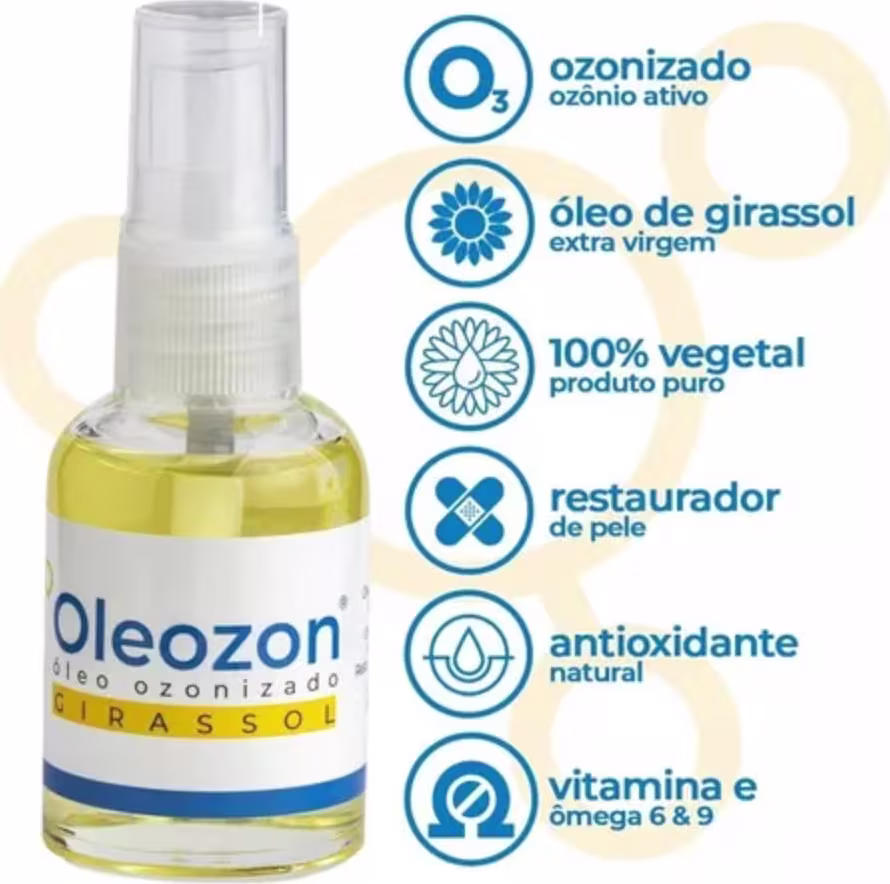 A imagem mostra o spray ao lado de informações que o produto contém e ação que ele produz.