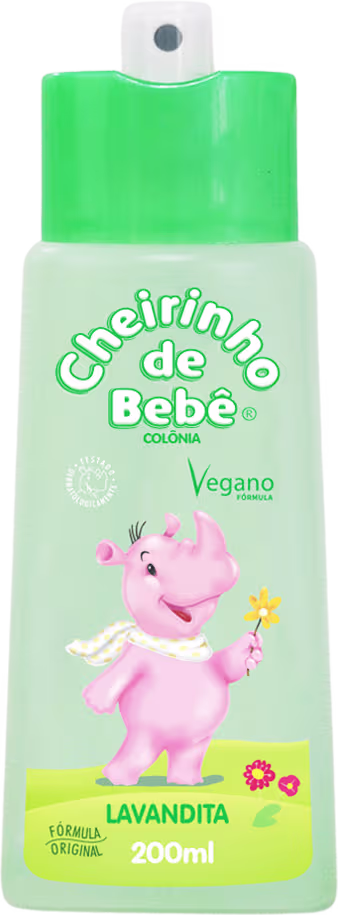 Colônia Infantil Cheirinho de Bebê Lavandita, 200ml.