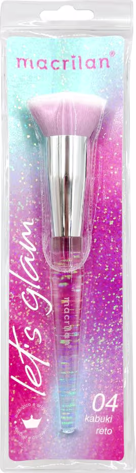 Pincel para Maquiagem Macrilan Let's Glam GL04, 1 produto.