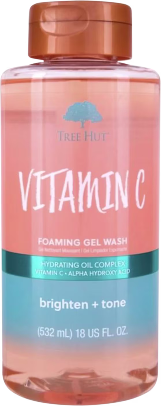 Sabonete Corporal Tree Hut Vitamina C Foaming Gel Wash, 532ml.