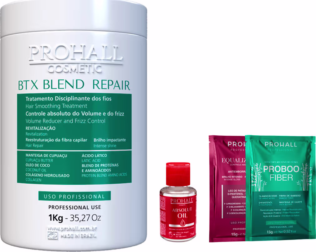 Prohall Cosmetic BTX Blend Repair 1kg com brindes e amostras