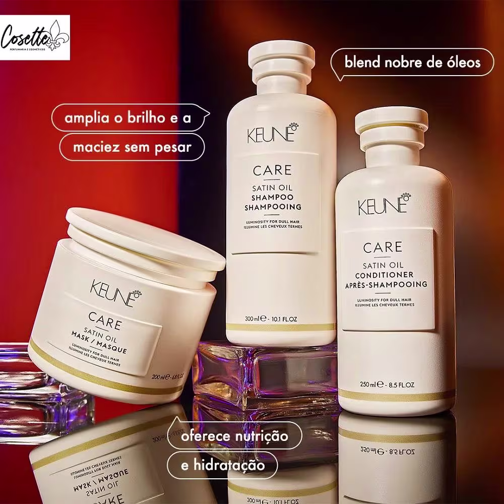 Kit Keune Care Satin Oil Triple Intense, 3 produtos.