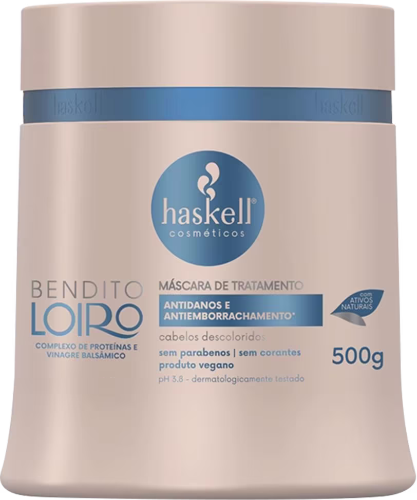 Kit Haskell Acidificante + Bendito Loiro + Escova Mágica, 3 produtos.