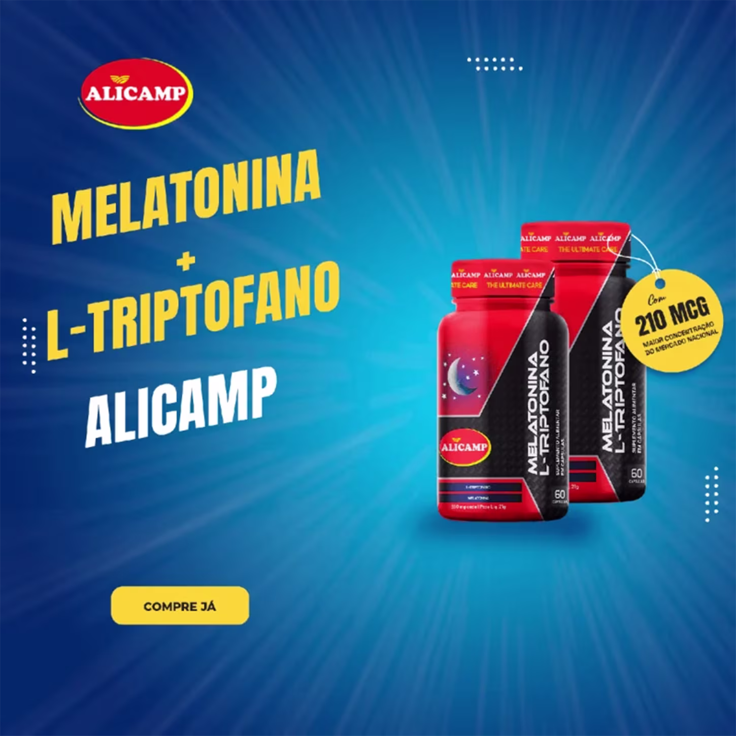 A imagem é um promocional que mostra o frasco do produto e abaixo texto menor que destaca características do produto.