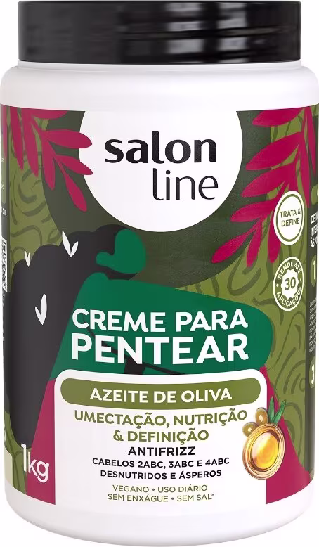 Creme Pentear Salon Line Azeite De Oliva 1Kg