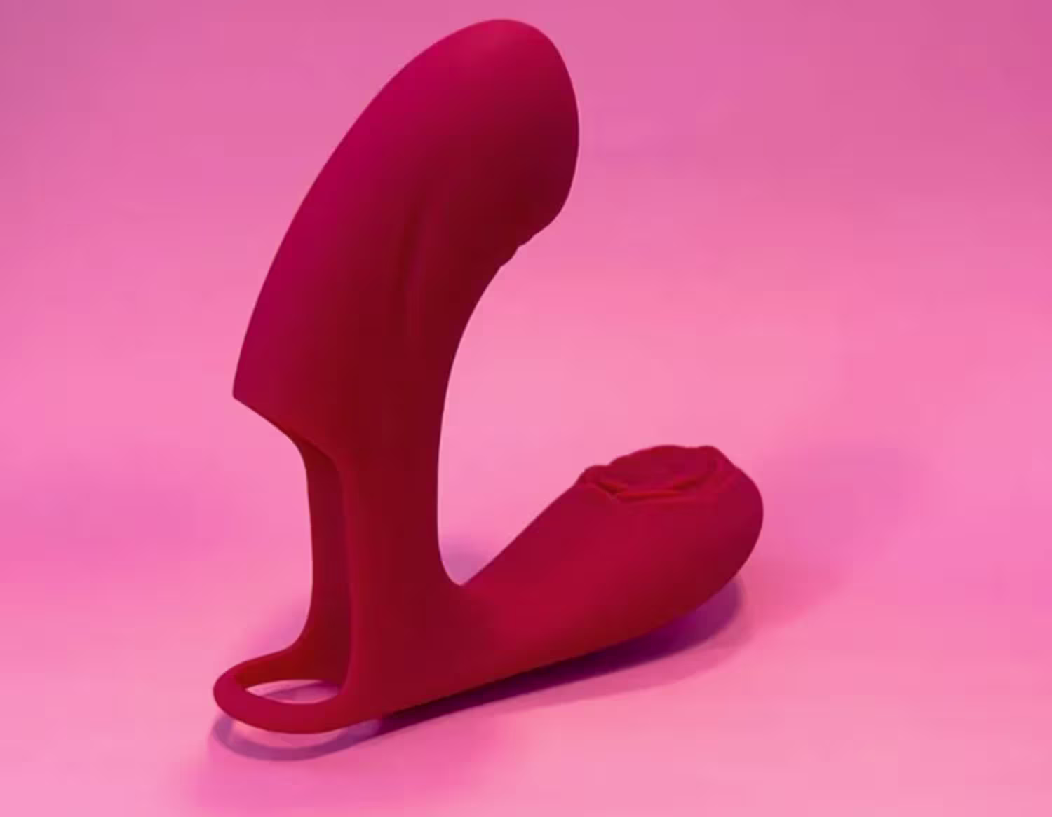 Vibrador e Flap Dedeira Ella Vermelho de Désir Atelier.