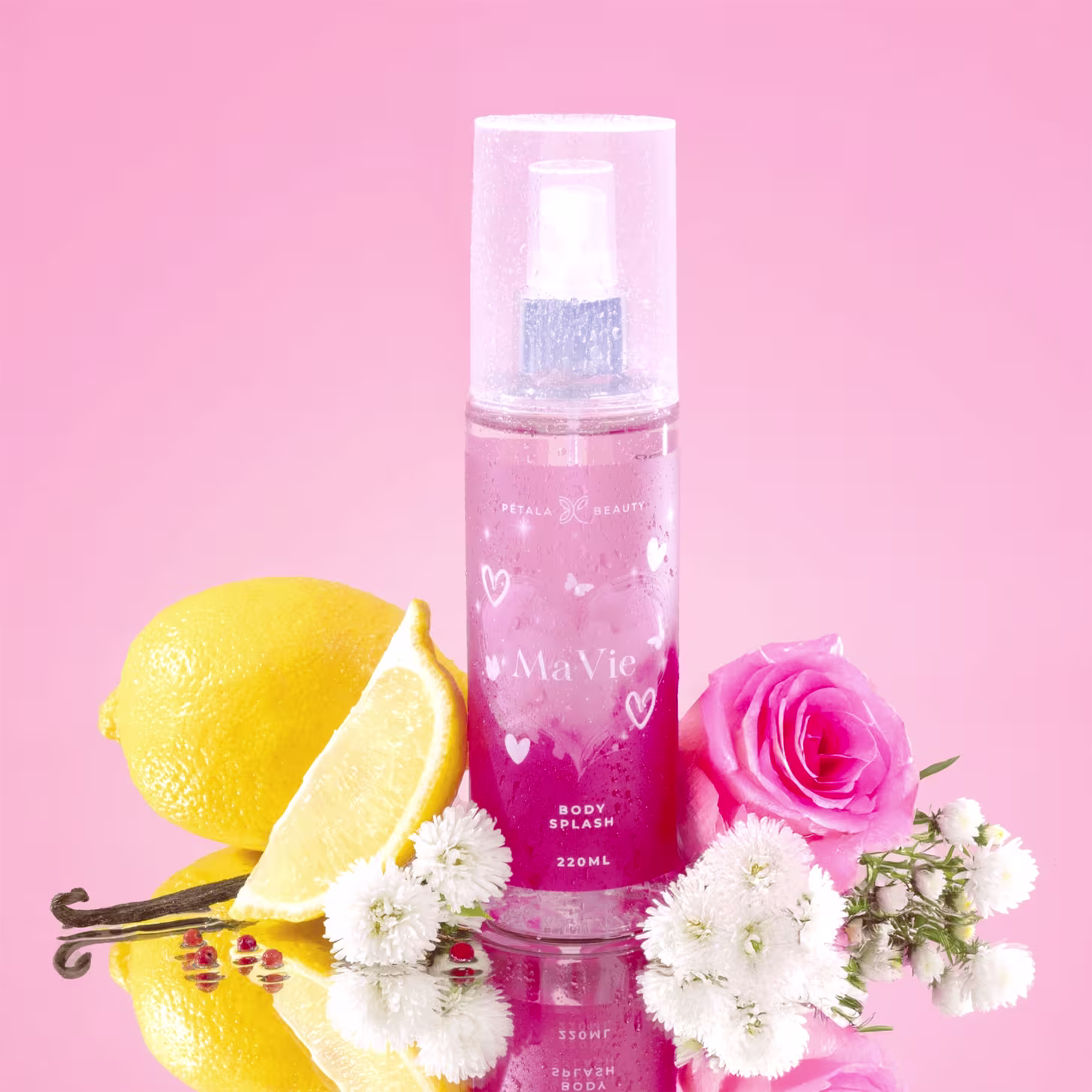 Body Splash Mavie Petala Beauty, 220ml.