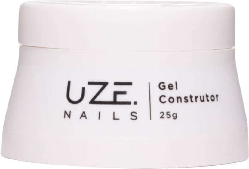 A imagem mostra um pote redondo branco com a marca, tipo do produto e volumetria escrito em preto.