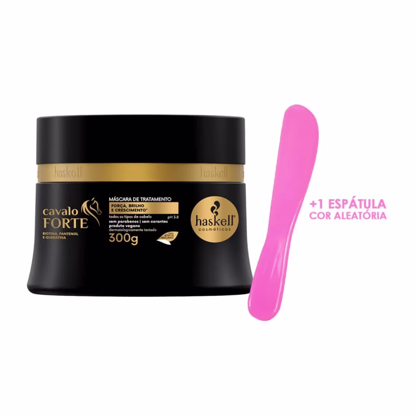 Kit Haskell Cavalo Forte + Espátula, 2 produtos.