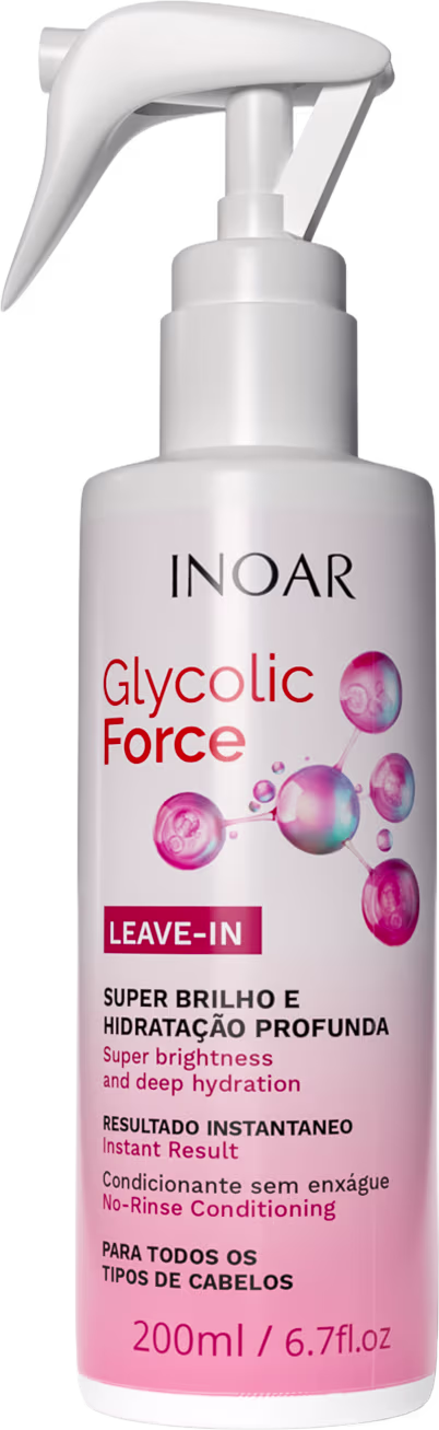 Leave-in Glycolic Force, da marca Inoar.