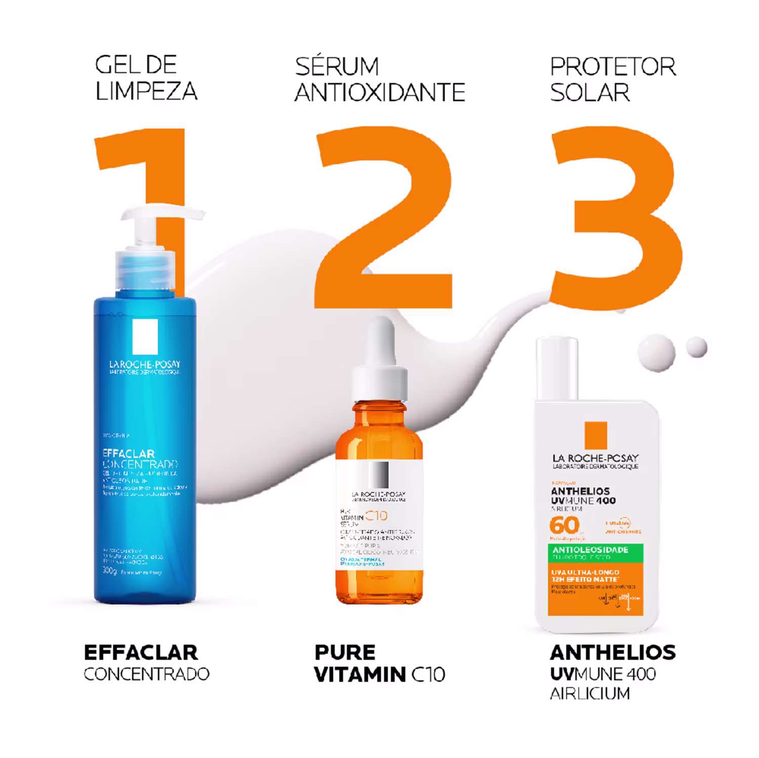 Protetor Solar Facial La Roche-Posay Anthelios UVMune400 Airlicium FPS60, 40ml.