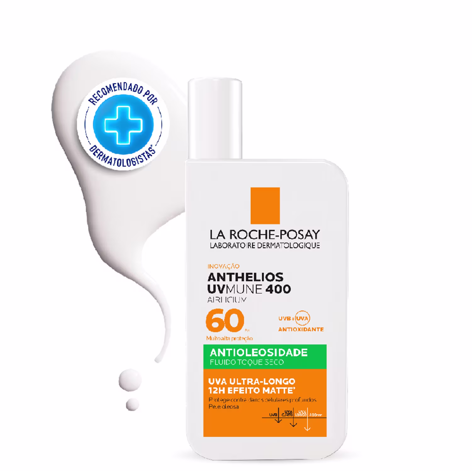 Protetor Solar Facial La Roche-Posay Anthelios UVMune400 Airlicium FPS60, 40ml.