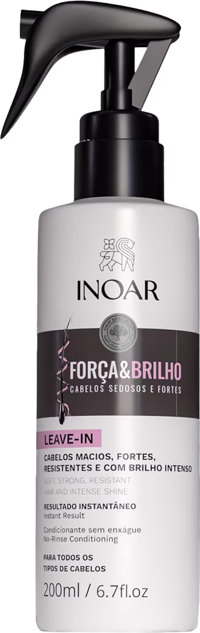 Leave-in Força e Brilho, da marca Inoar.