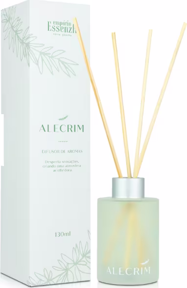 Difusor de Aromas Alecrim, da marca Empório Essenza Serra Gaúcha.