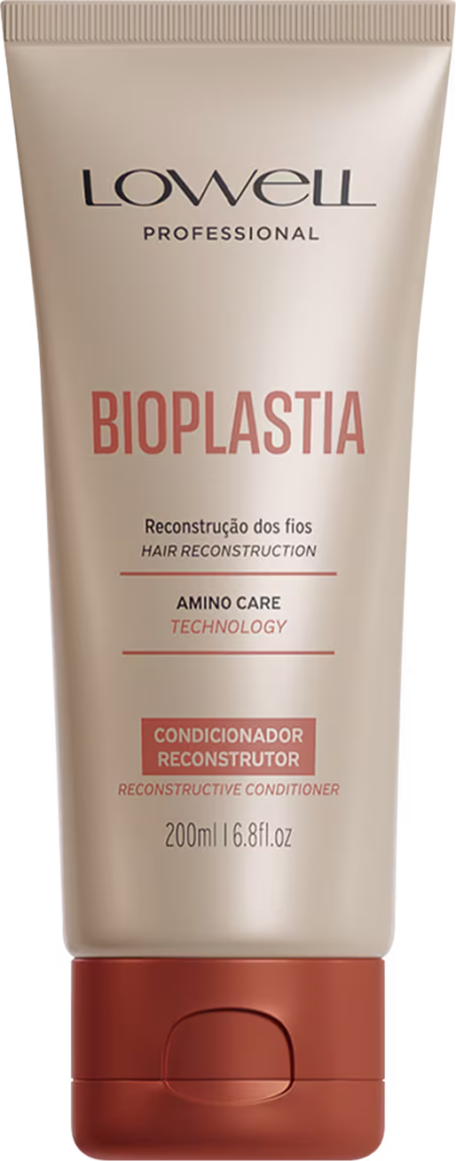 Condicionador Reconstrutor Bioplastia, da marca Lowell.
