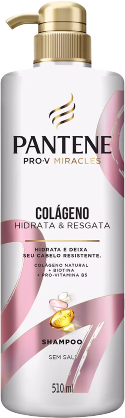 Shampoo Pantene Pro-V Miracles Colágeno, 510ml.
