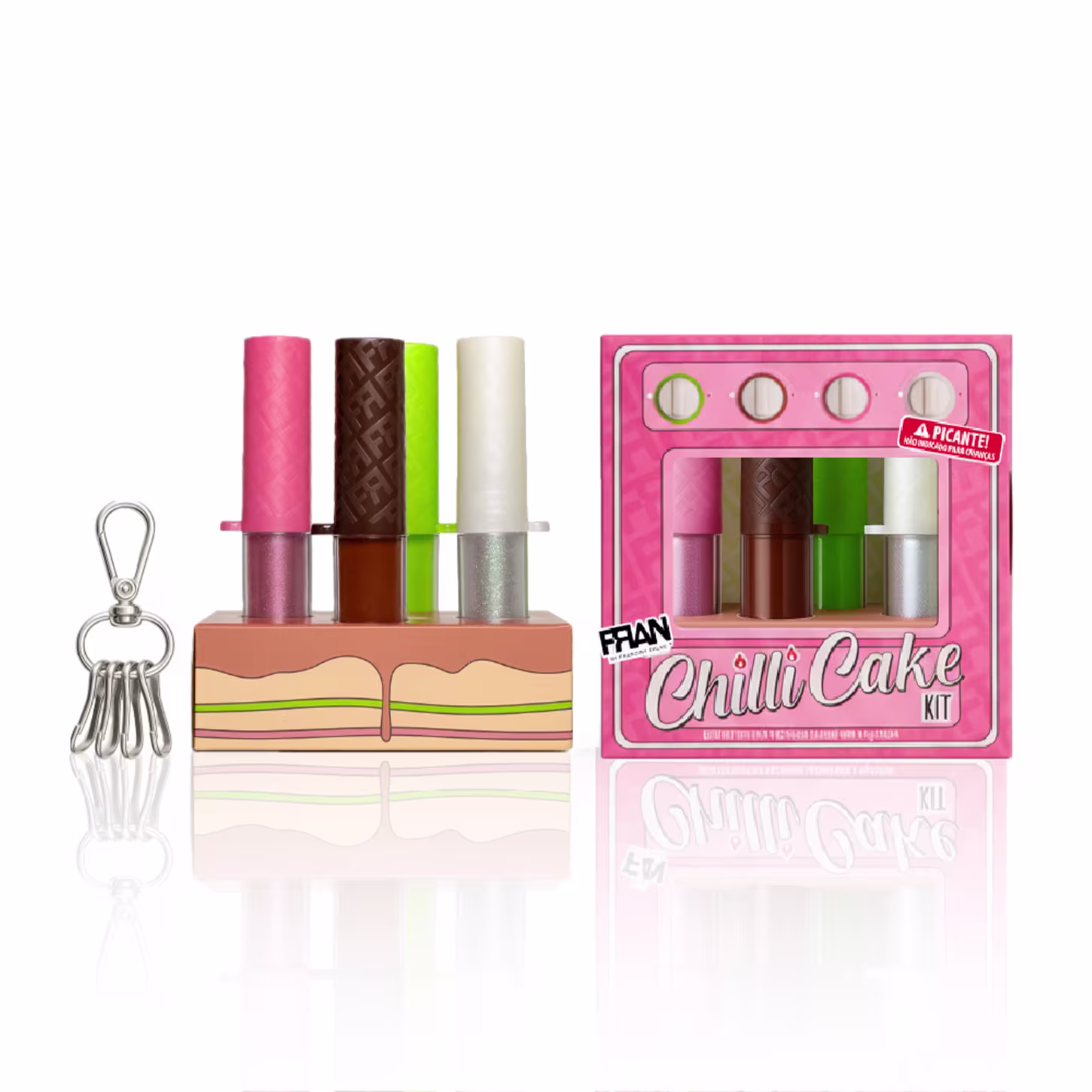 Kit Fran by Franciny Ehlke ChilliCake Quarteto, 4 produtos.