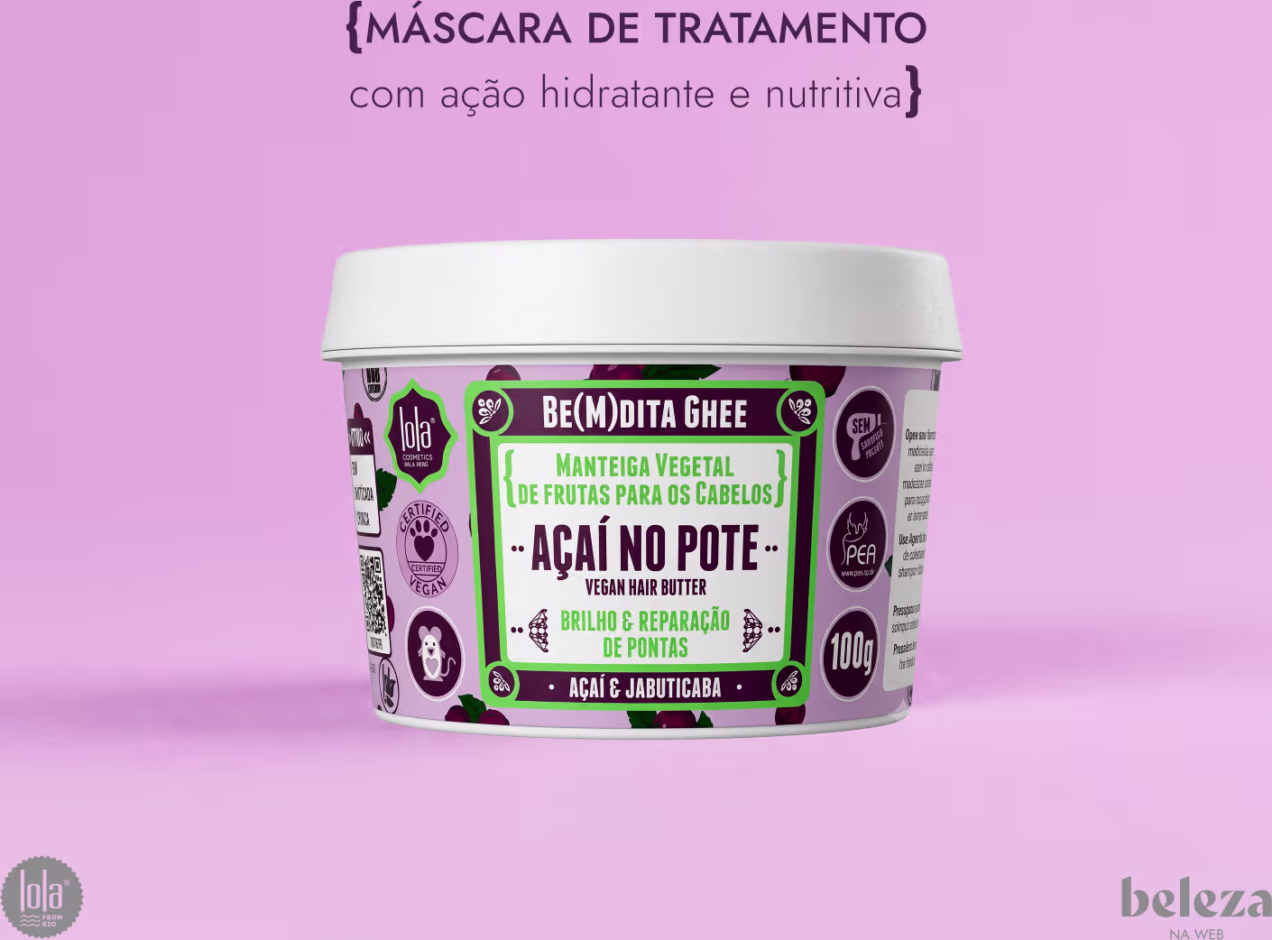 Máscara de tratamento com ação hidratante e nutritiva