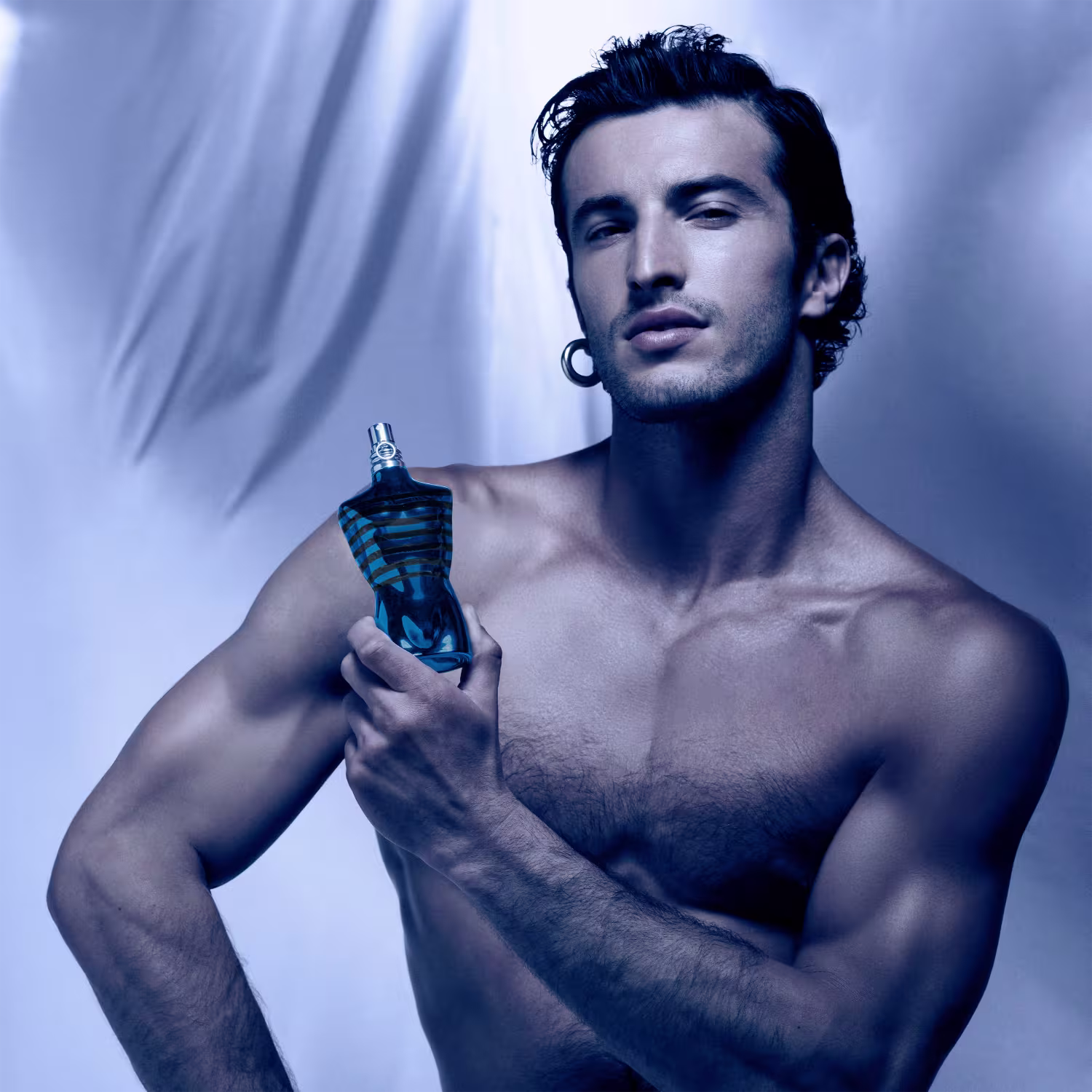 Perfume Importado Masculino Le Male in Blue Jean Paul Gaultier EDP, 125ml.