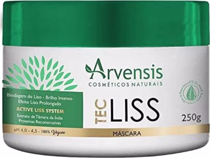 Máscara Capilar Tec Liss de Arvensis. Volumetria 250g