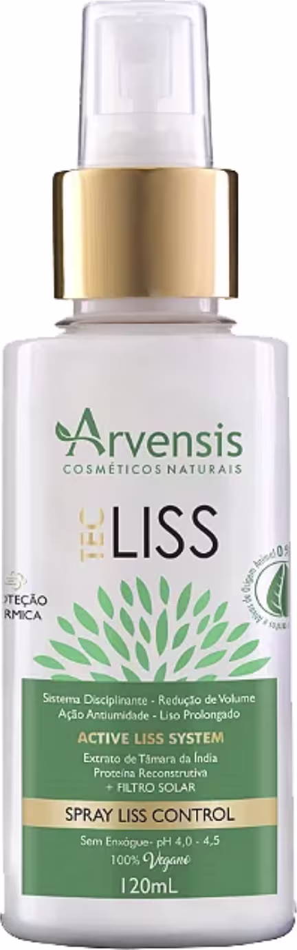 Spray Finalizador Capilar Tec Liss de Arvensis Cosméticos Naturais.