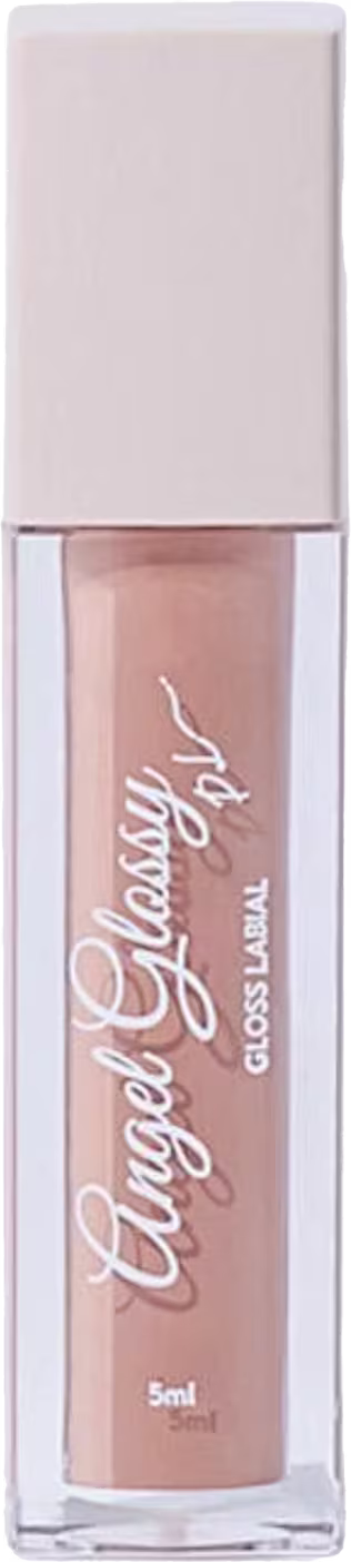 Frasco do gloss Angel Glossy fechado.