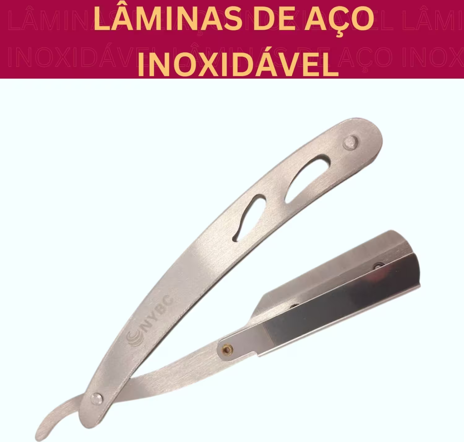 Navalhete de Corte NYBC Beauty Aço Inox, 1 produto.