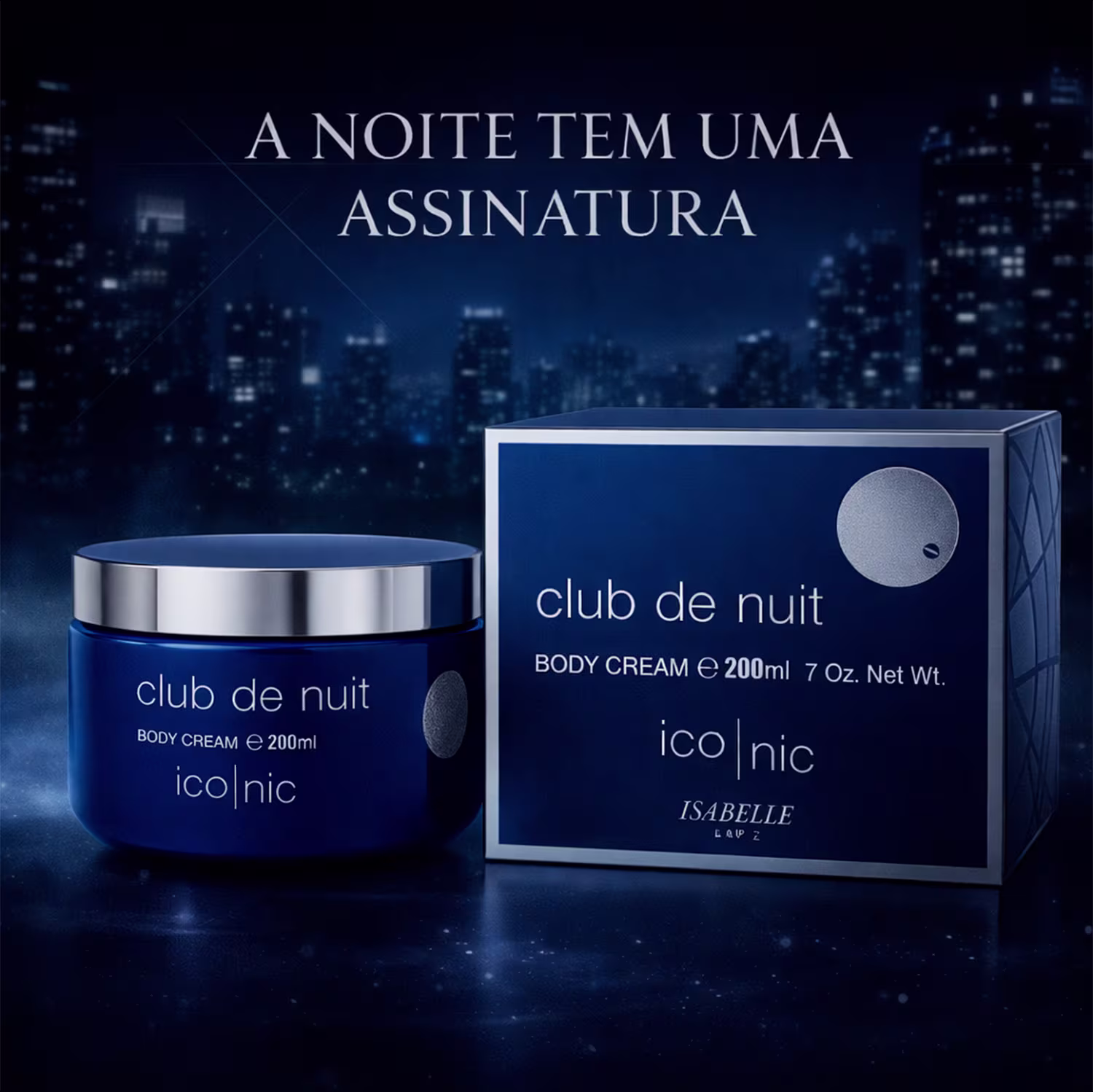 Creme Hidratante Corporal Isabelle La Belle Club de Nuit Iconic, 200g.
