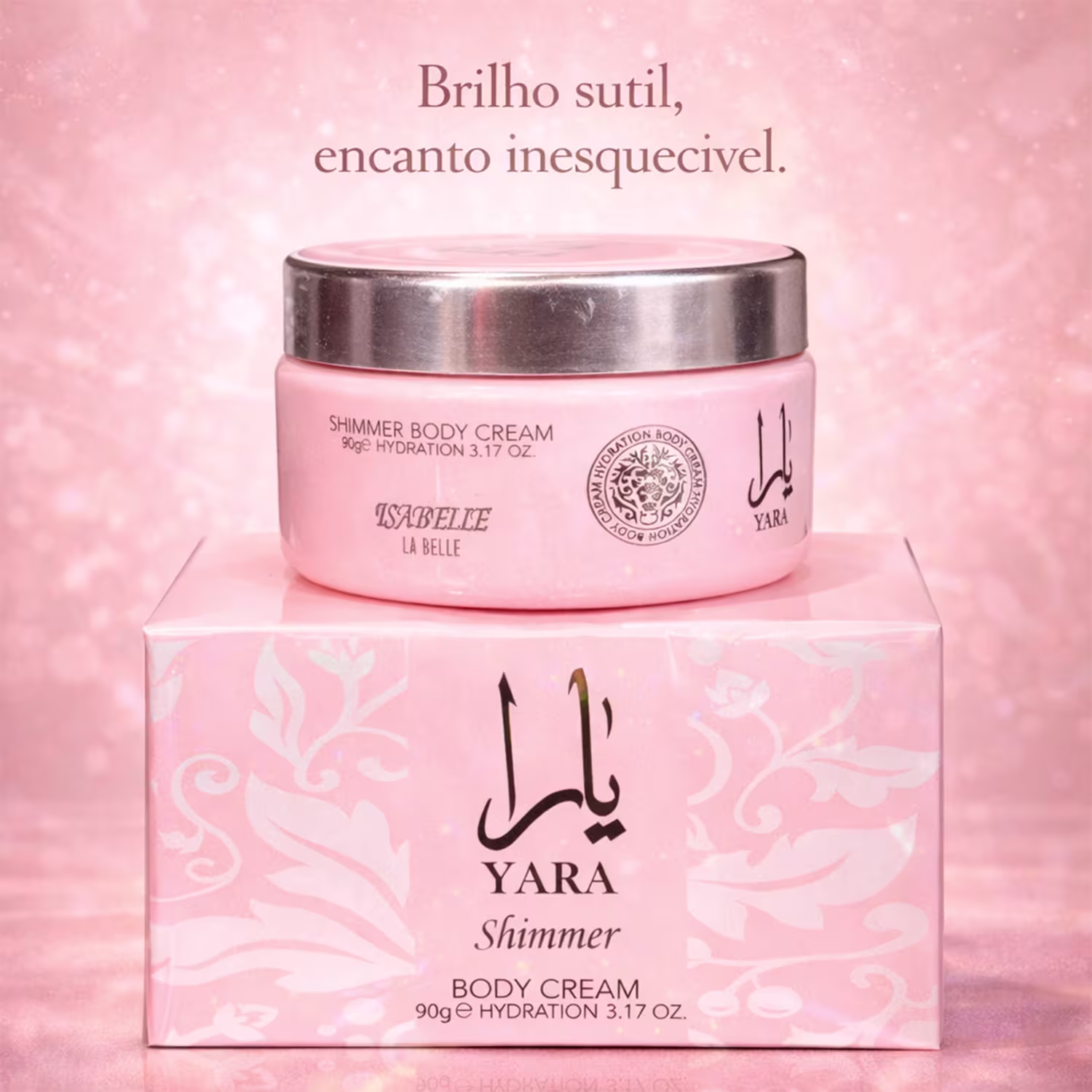 Creme Hidratante Corporal Isabelle La Belle Shimmer Yara, 90g.