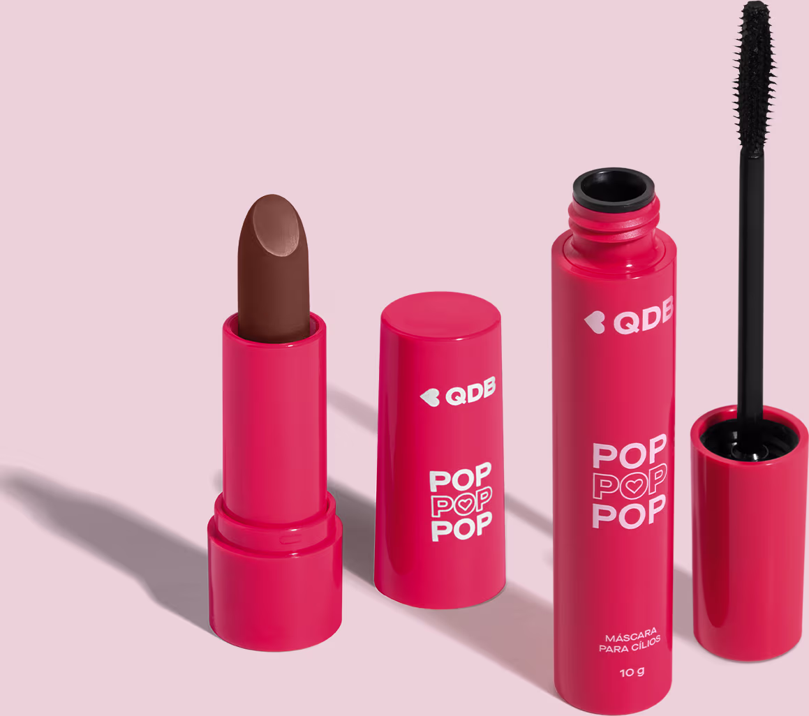 Kit Quem Disse Berenice? POP Olhos e Boca Marrom Glacê, 2 produtos.