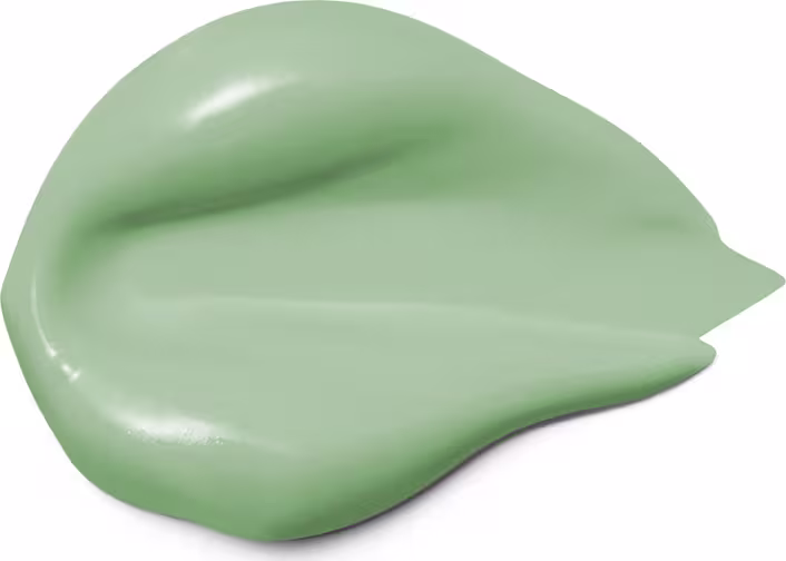 Amostra do corretivo na cor verde.