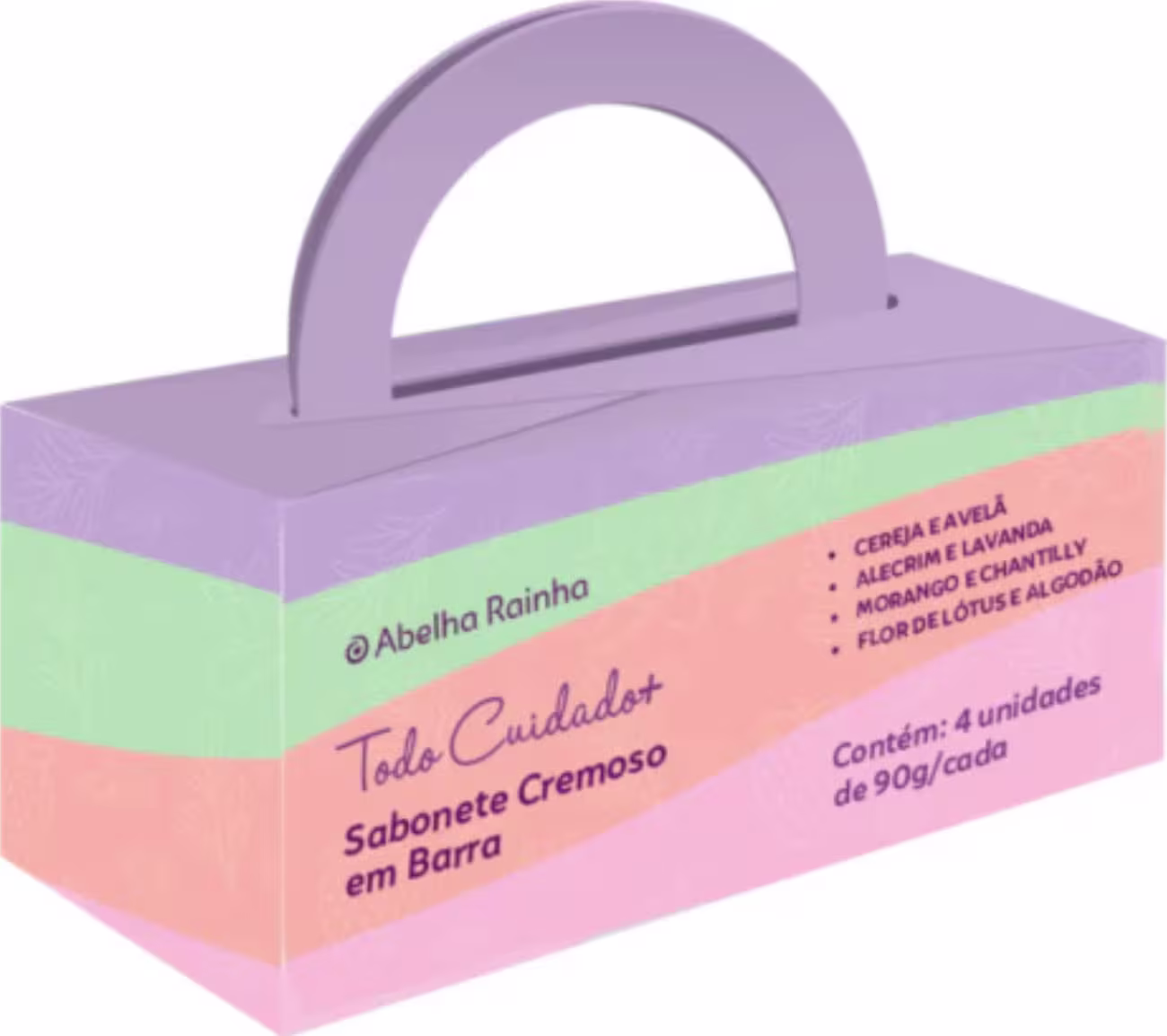 Kit Abelha Rainha Todo Cuidado+ Sabonete em Barra, 4x90g.