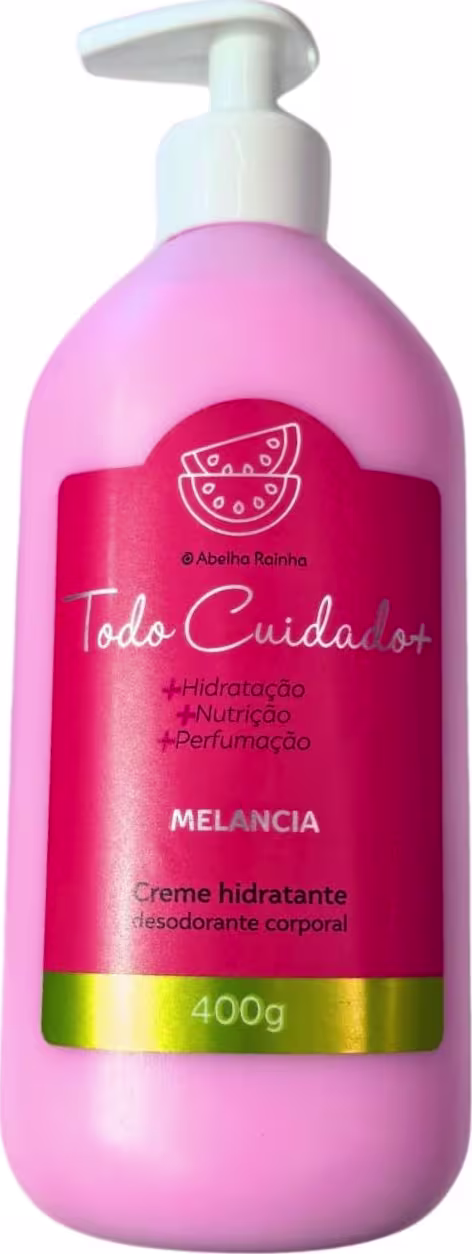 Loção Hidratante Corporal Abelha Rainha Todo Cuidado+ Melancia, 400g.