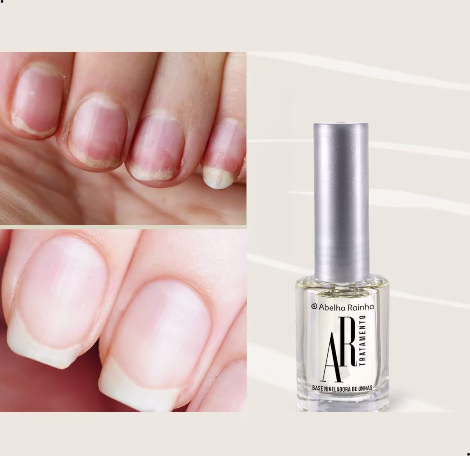 Base Niveladora para Unhas Abelha Rainha AR Tratamento, 9ml.