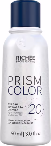 Emulsão Reveladora Cremosa Richée Professional Prismcolor de 20 Volumes com 90ml