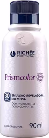 Emulsão Reveladora Cremosa Richée Professional Primscolor de 30 Volumes com 90ml
