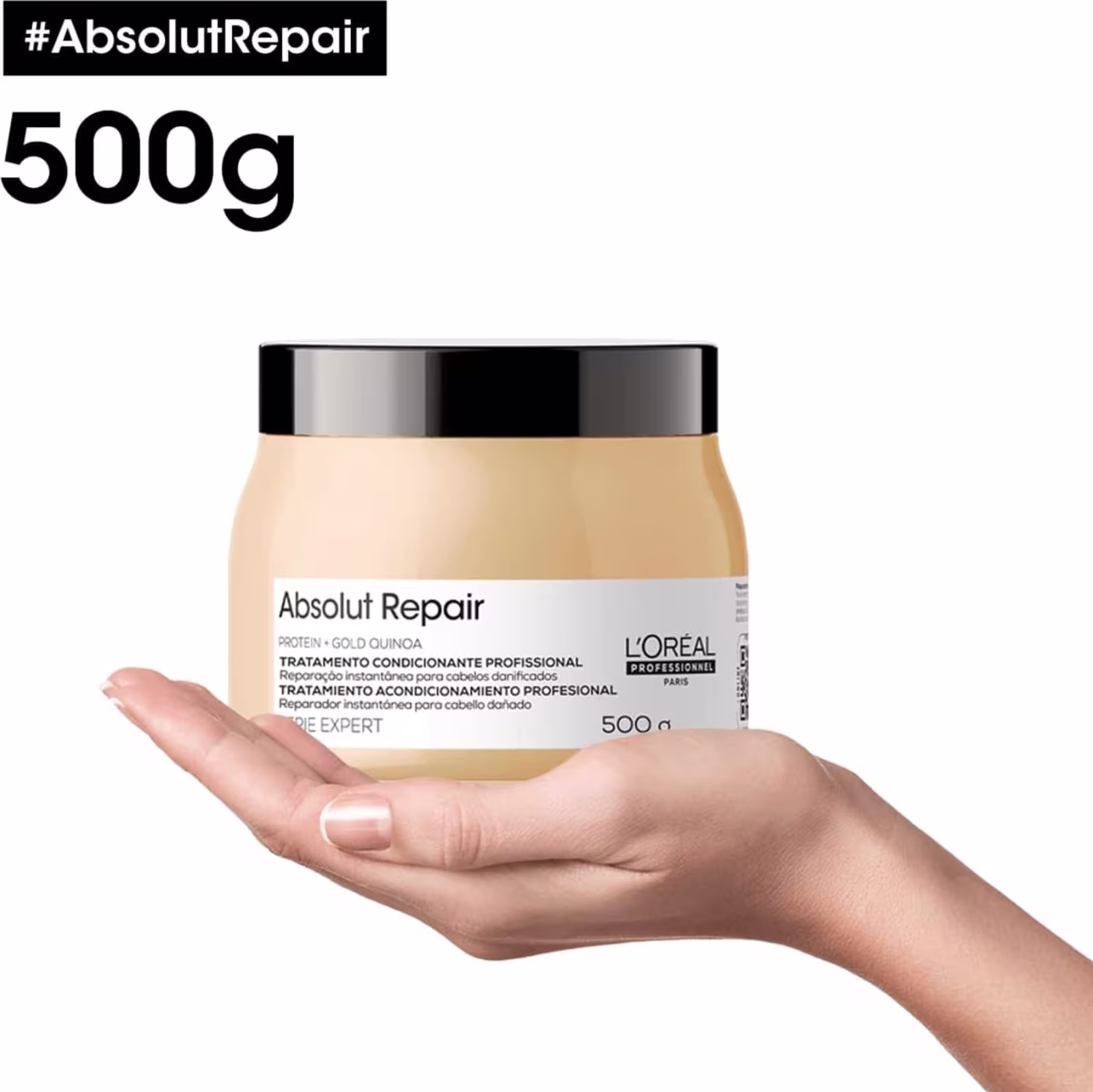 Kit L'Oréal Professionnel Serie Expert Absolut Repair Gold Quinoa + Protein Golden Duo Care, 2 produtos.