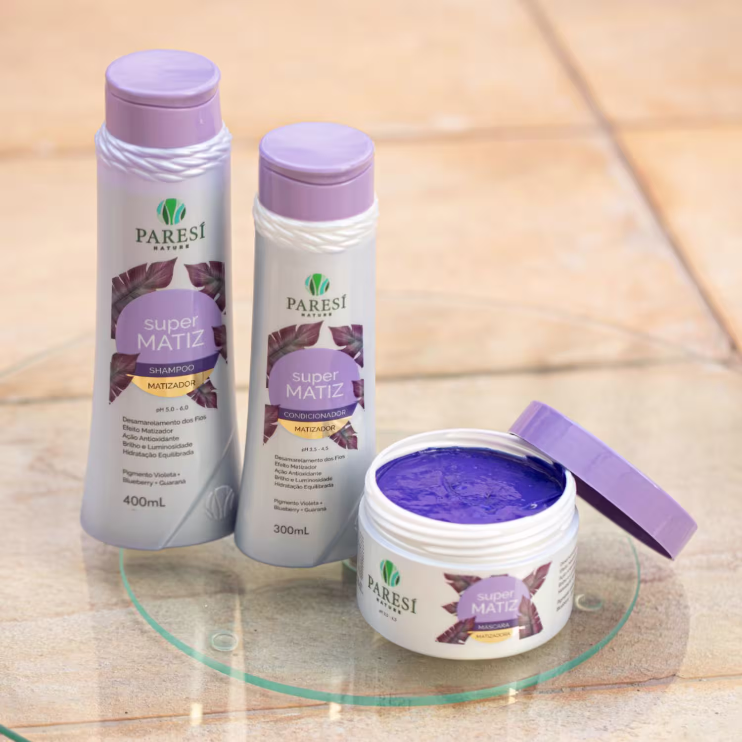 Condicionador Matizador Paresí Nature Super Matiz, 300ml.