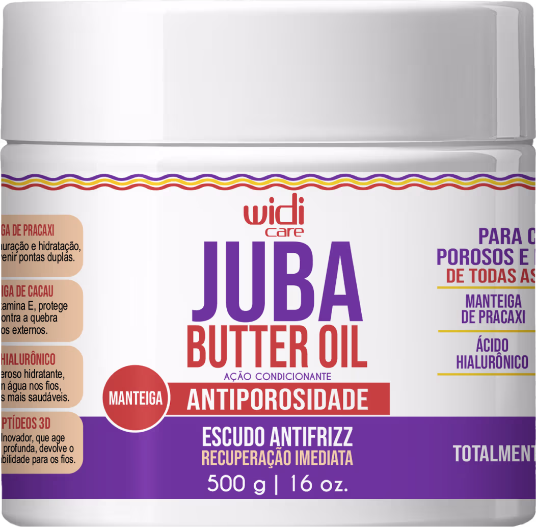 Máscara Capilar Antiporosidade Widi Care Juba Butter Oil, 500g.