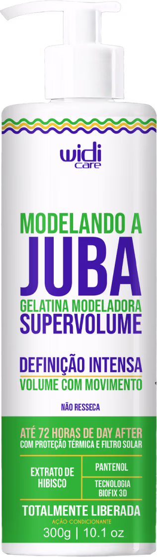 Gelatina Capilar Modeladora Widi Care Modelando a Juba Supervolume, 300g.