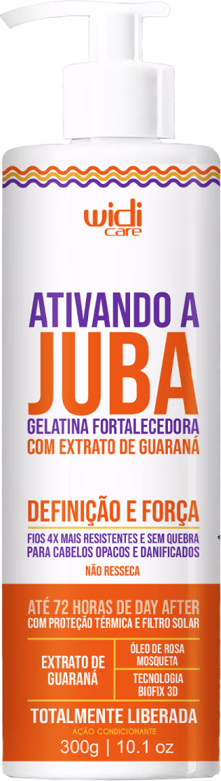 Gelatina Capilar Fortalecedora Widi Care Ativando a Juba, 300g.