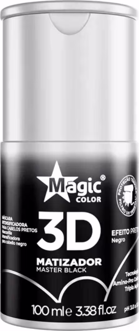 Matizador Capilar Magic Color 3D Master Black, 100ml.