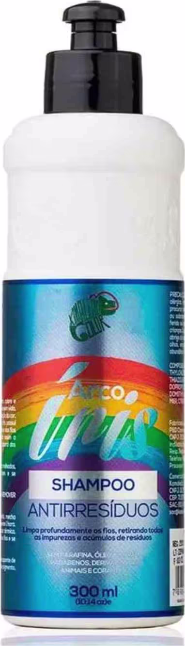 Shampoo Antirresíduos Kamaleão Color Arco-Íris, 300ml.