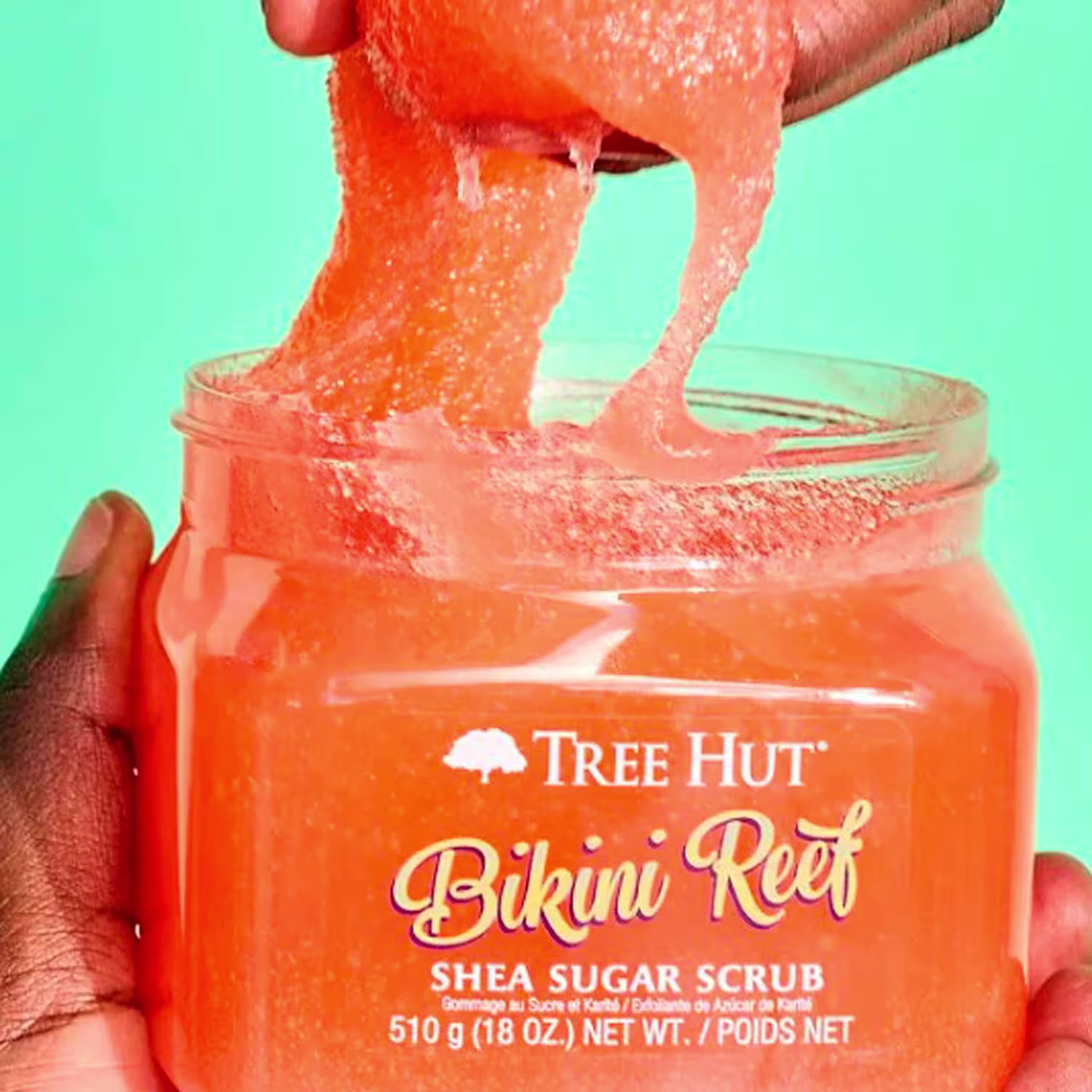 Esfoliante Corporal de Tree Hut da linha Bikini Reef Shea Sugar Scrub.