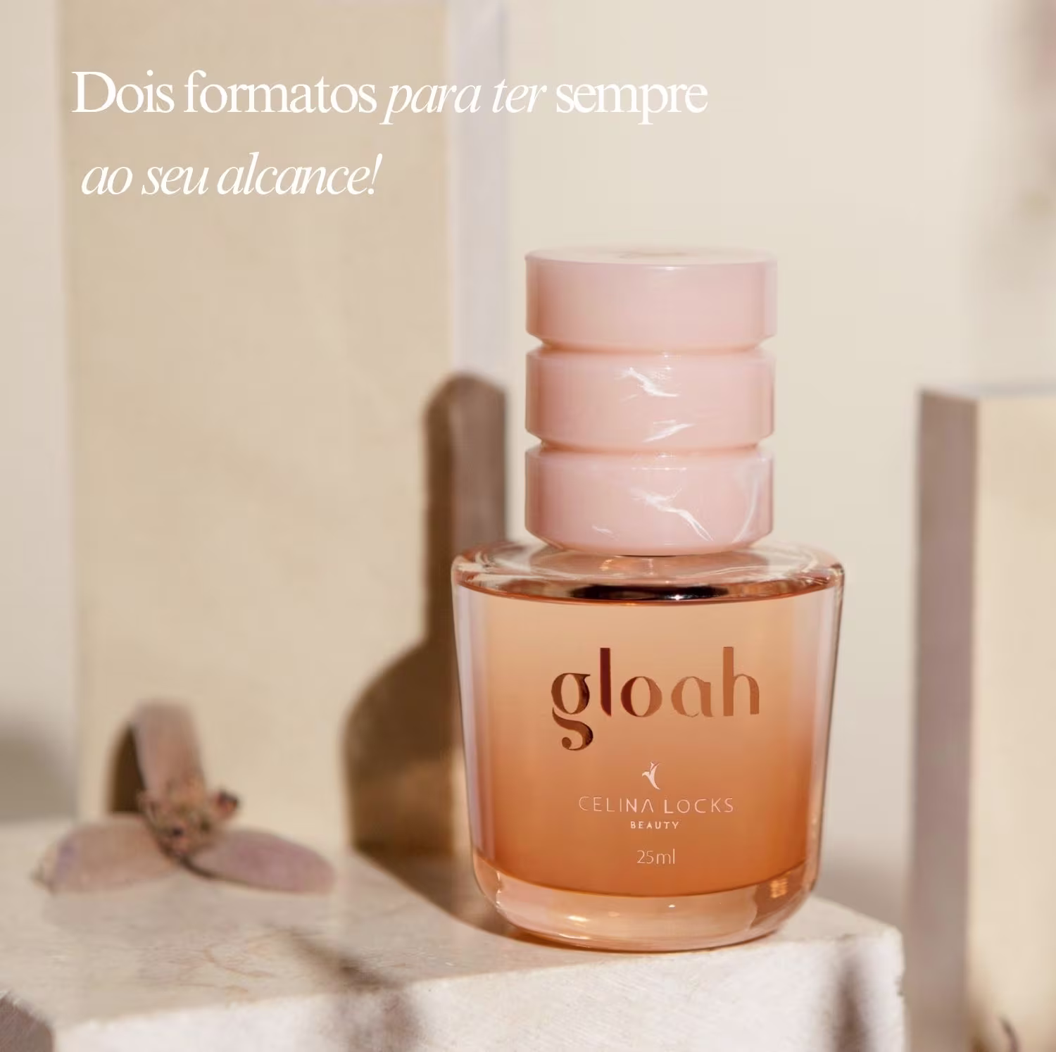 Perfume para Cabelo e Corpo Celina Locks Beauty Gloah Hair & Body Mist, 25ml.